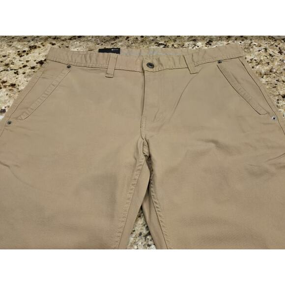 Eddie Bauer Men’s S 34x30 Durable Two-Way Stretch Canvas Utility Pants Tan NEW - Picture 2 of 5